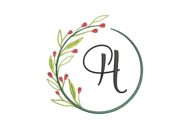 Monogram H: A Versatile Embroidery Design