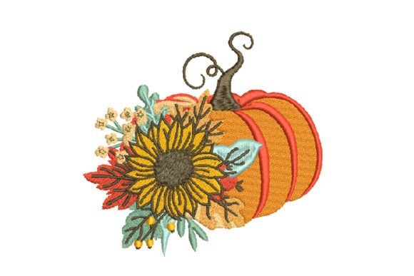 Pumpkin with Sunflower