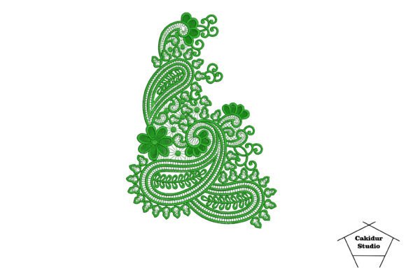Trio Paisley Embroidery